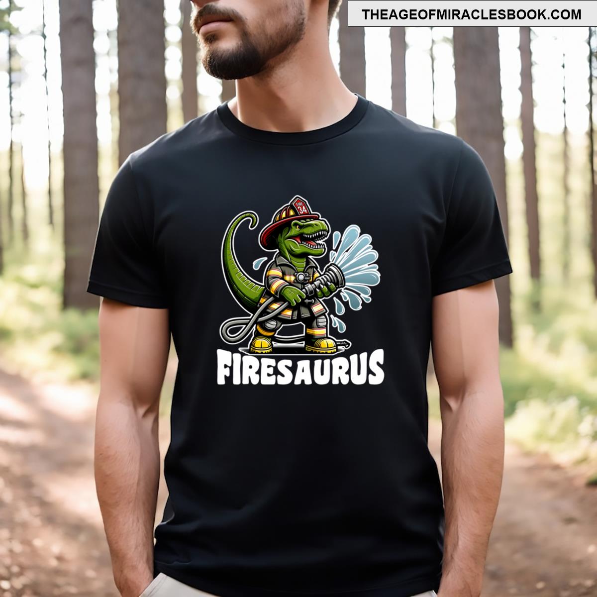 Firesaurus Dinosaur Firefighter Essential T-shirt