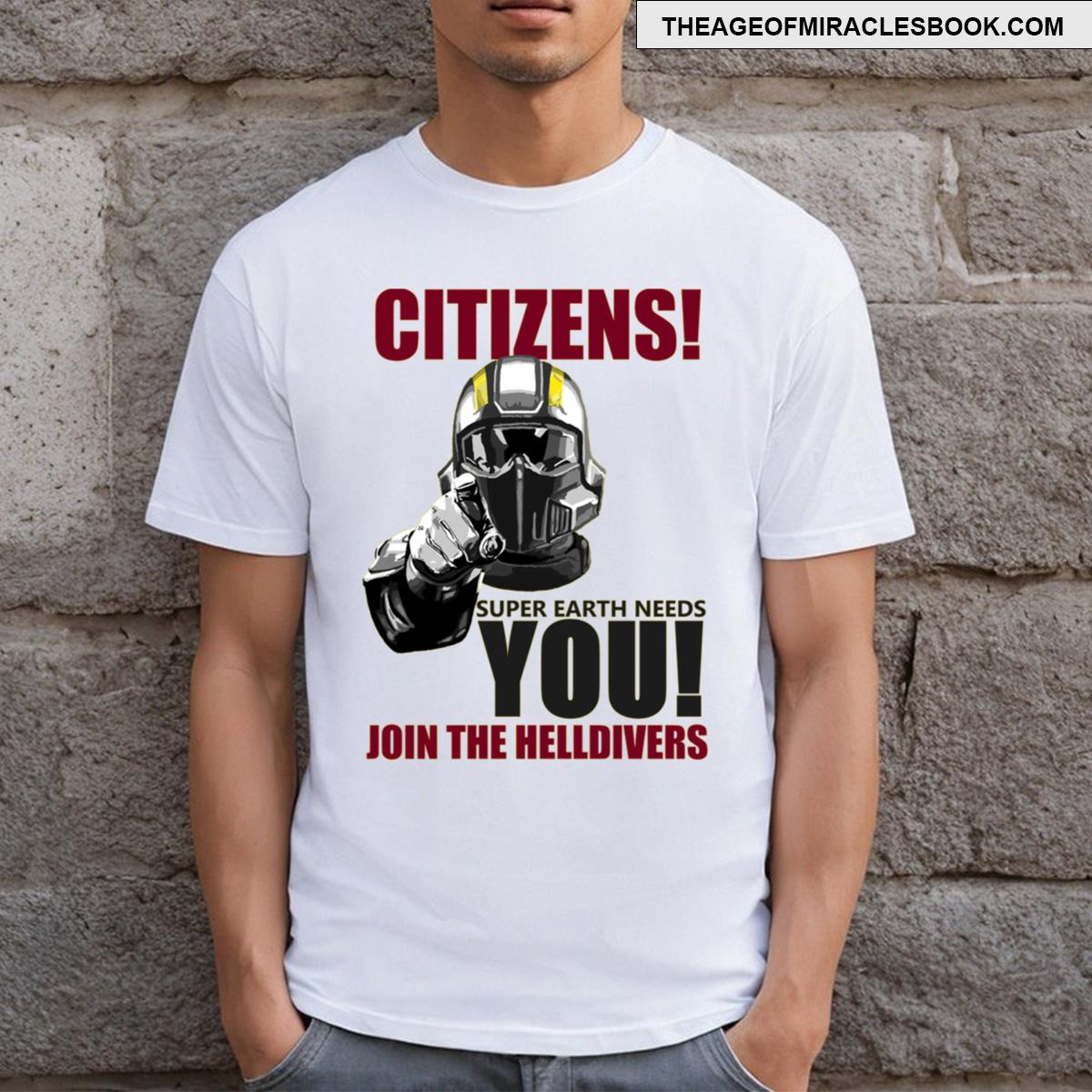 Join Your Comrades Helldiver Rank Inspired Gaming Design T-shirt