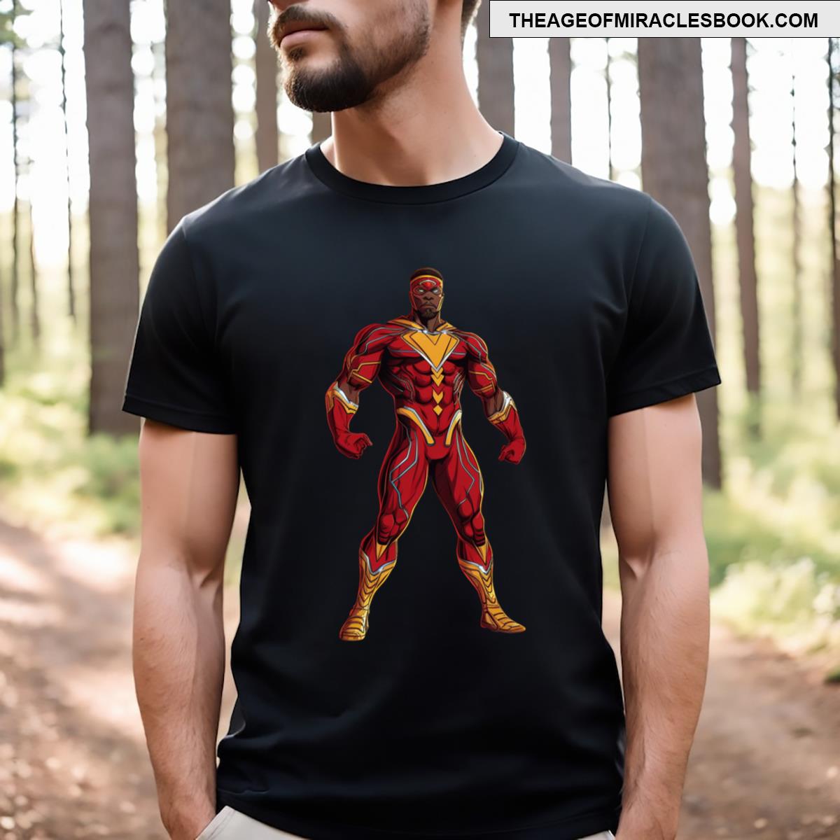 Superhero Black T-shirt