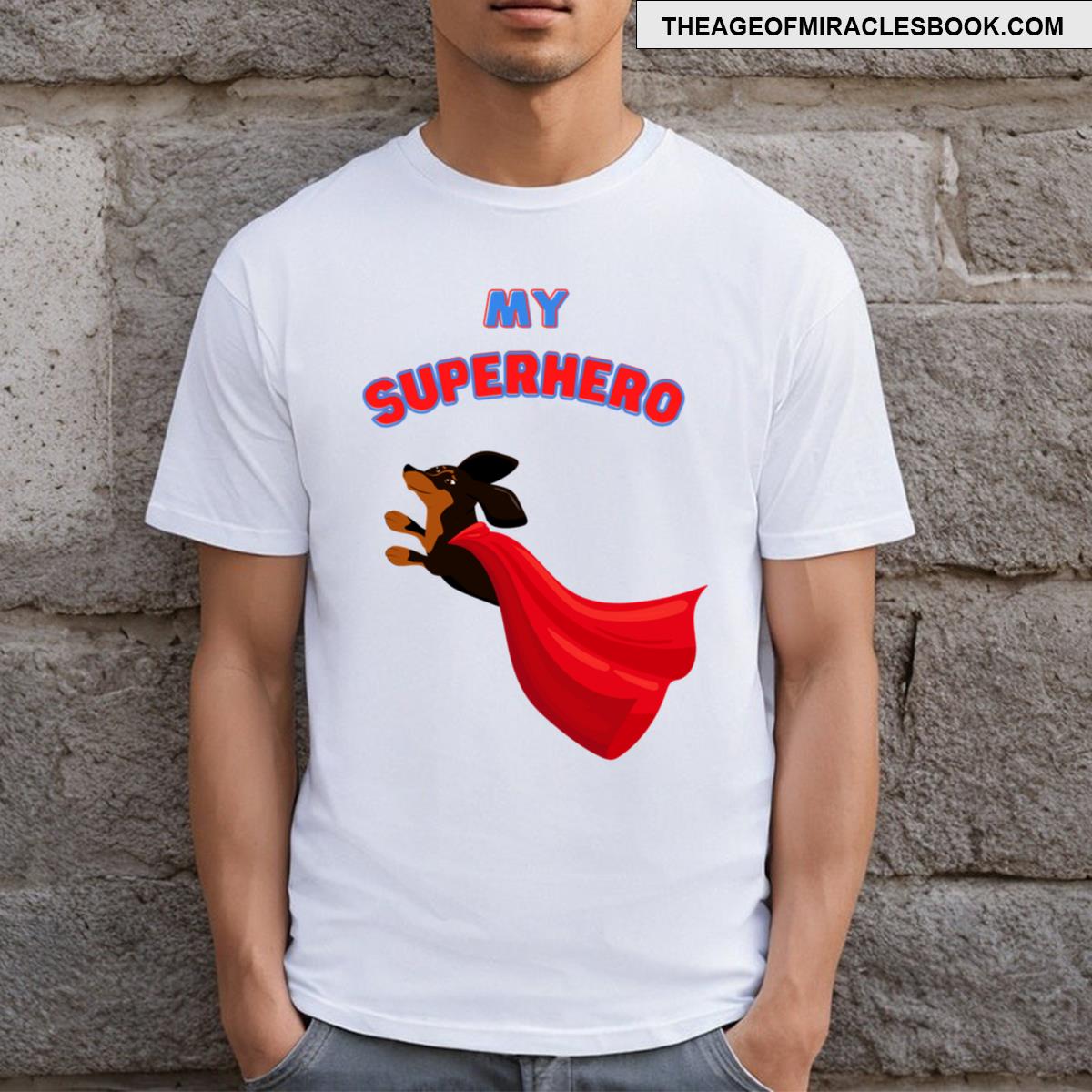 Superhero Dachshund T-shirt