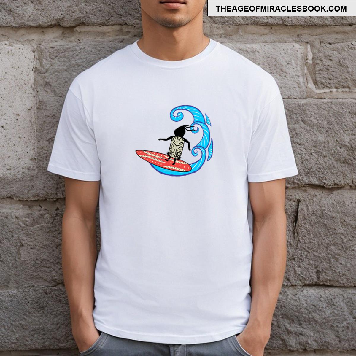 Surfing Big Waves In The Ocean T-shirt