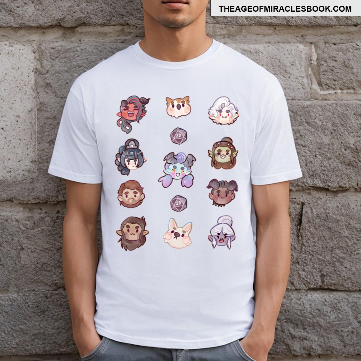 Bg3 Chibi Faces T-shirt