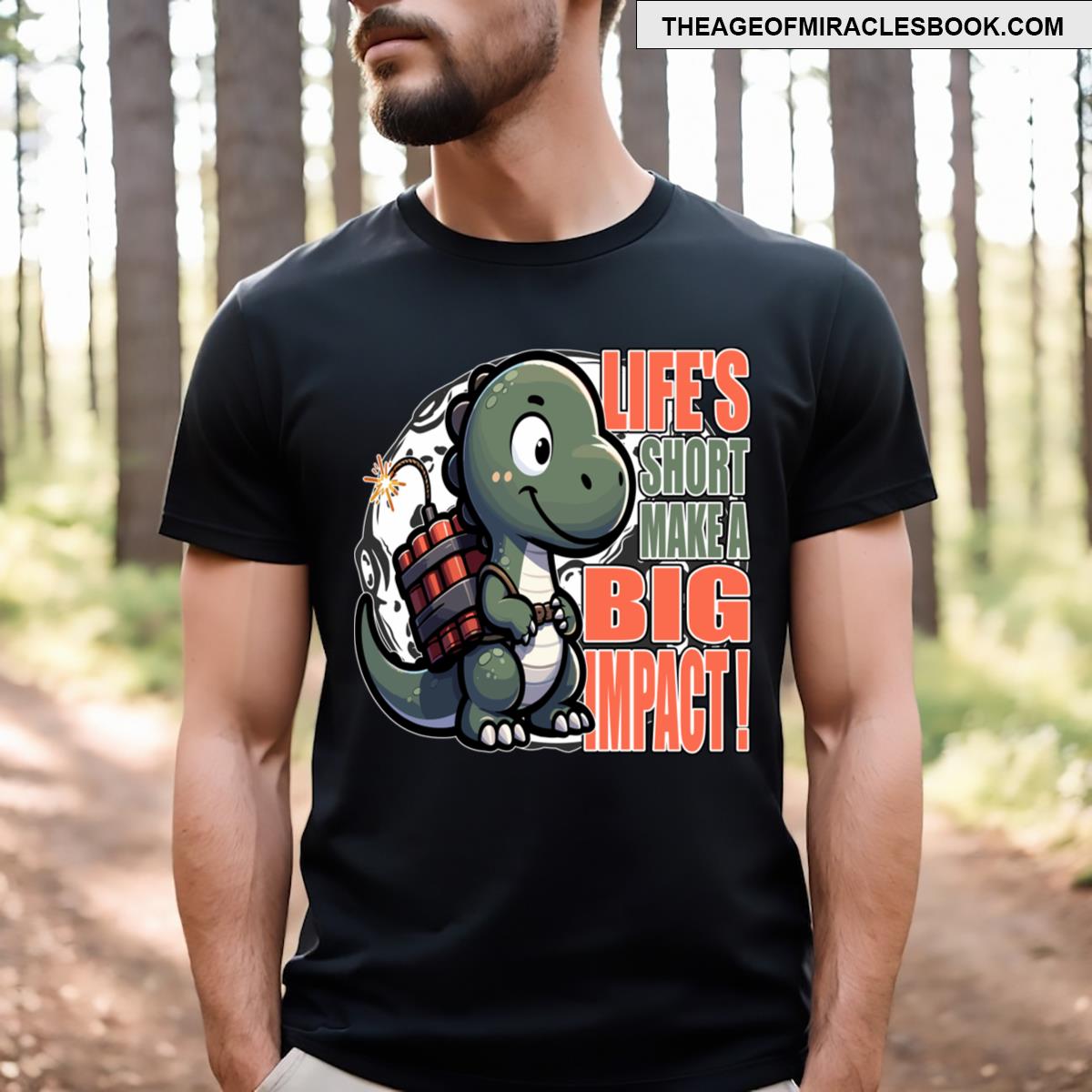 Explosive Dino Dynamite Ignite Your Impact T-shirt