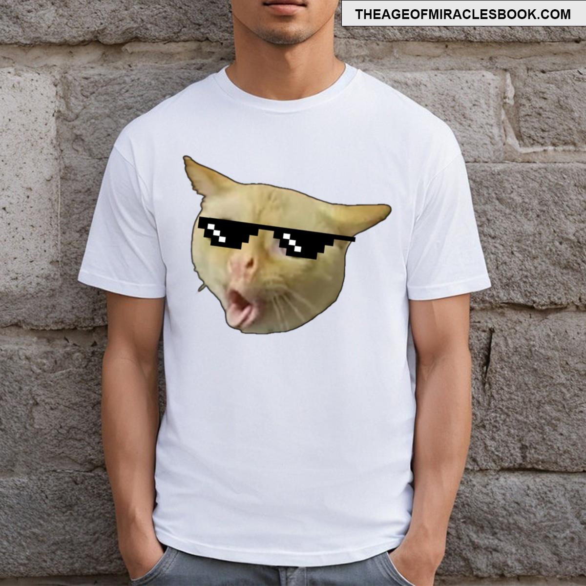Funny Cat Coughing Meme T-shirt