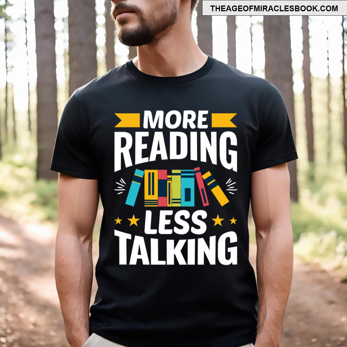 More Reading Less Talking Bookworm Introvert Essential T-shirt
