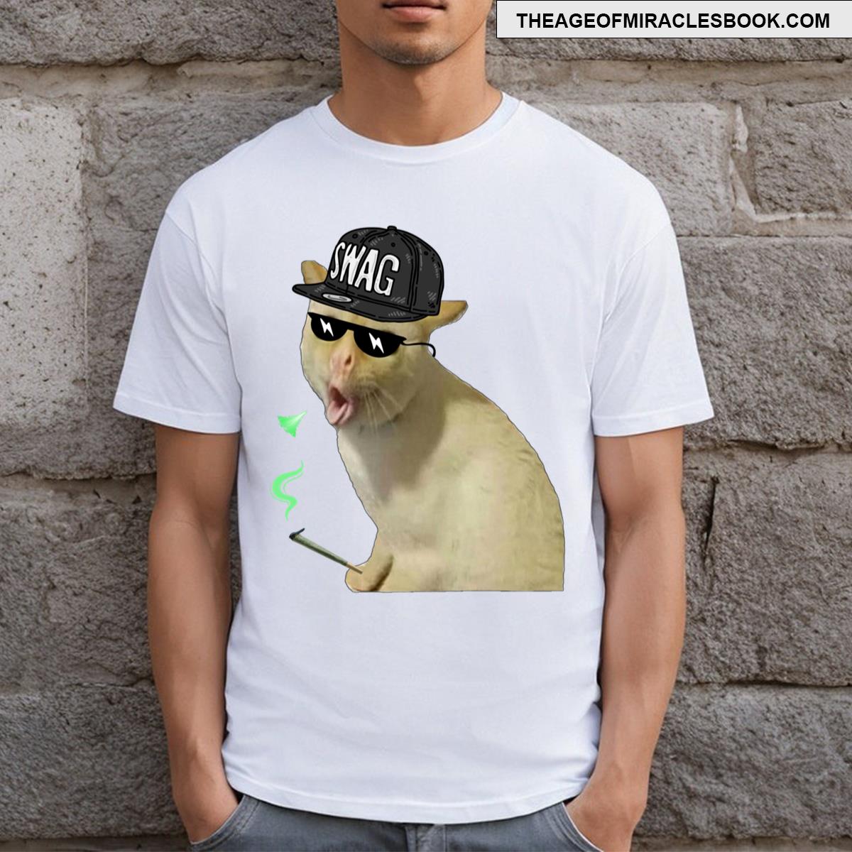 Cat Coughing Meme T-shirt