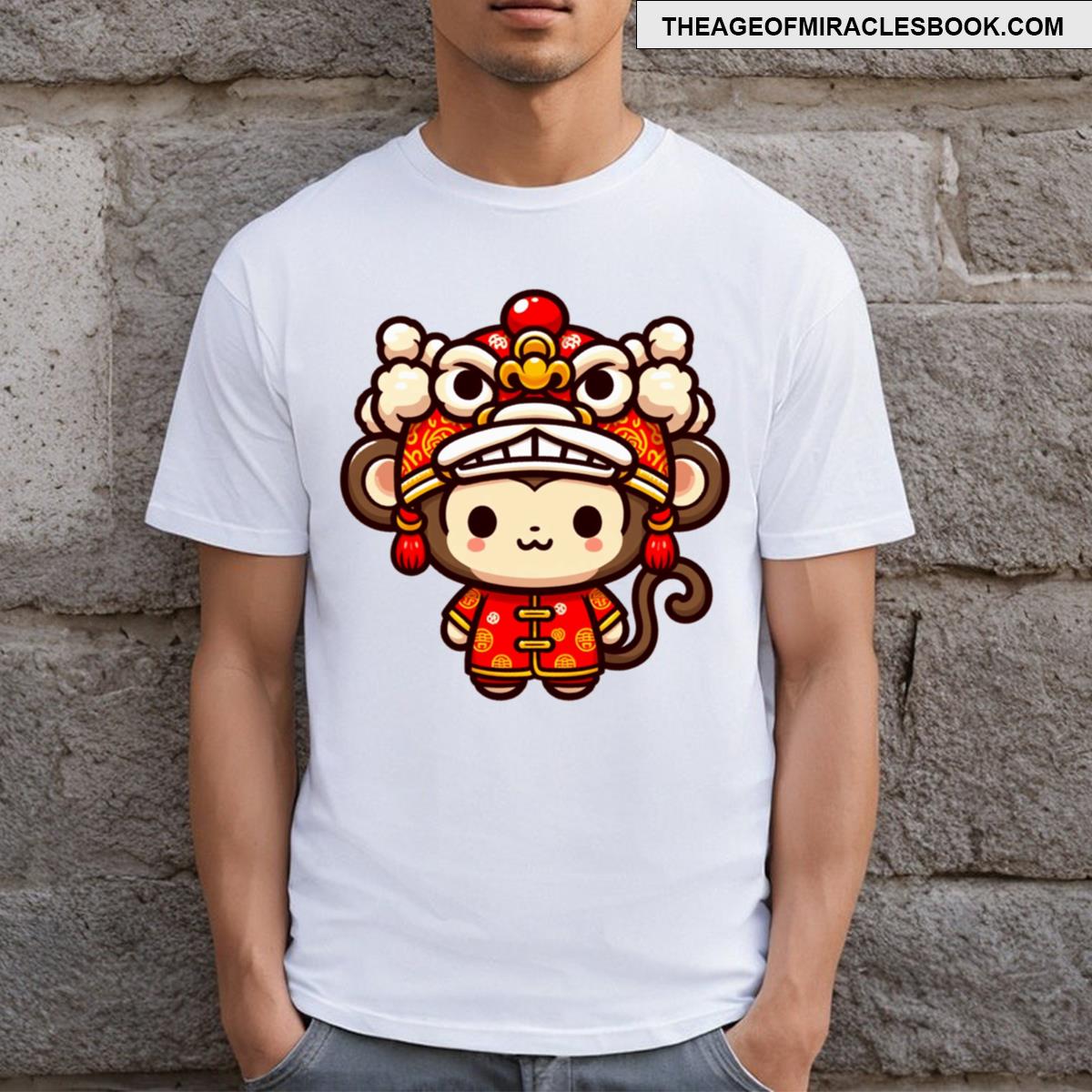 Chinese Lion Monkey T-shirt