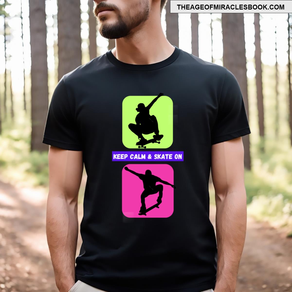 Keep Calm Skate On T-shirt