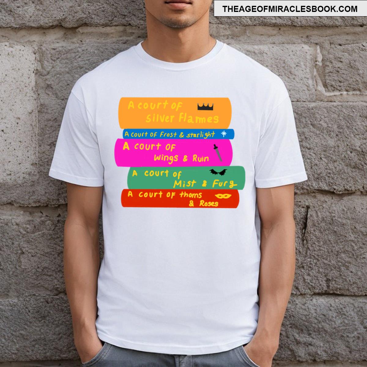 Acotar Books Stack T-shirt
