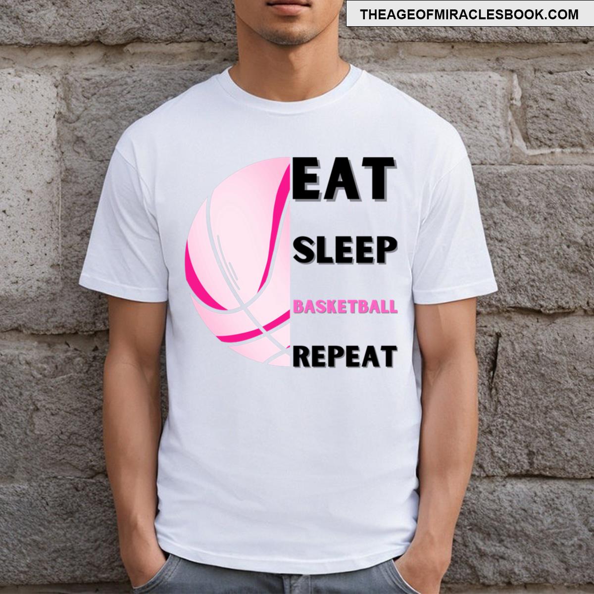 Eat Sleep Basketball Repeat T-shirt