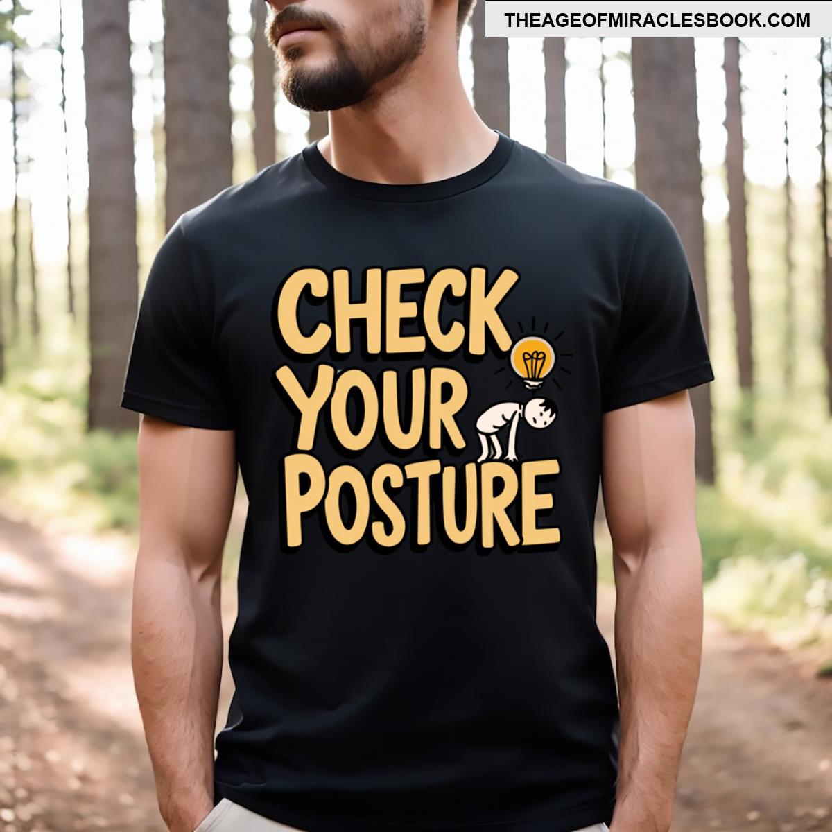 Funny Meme Check Your Posture Active T-shirt