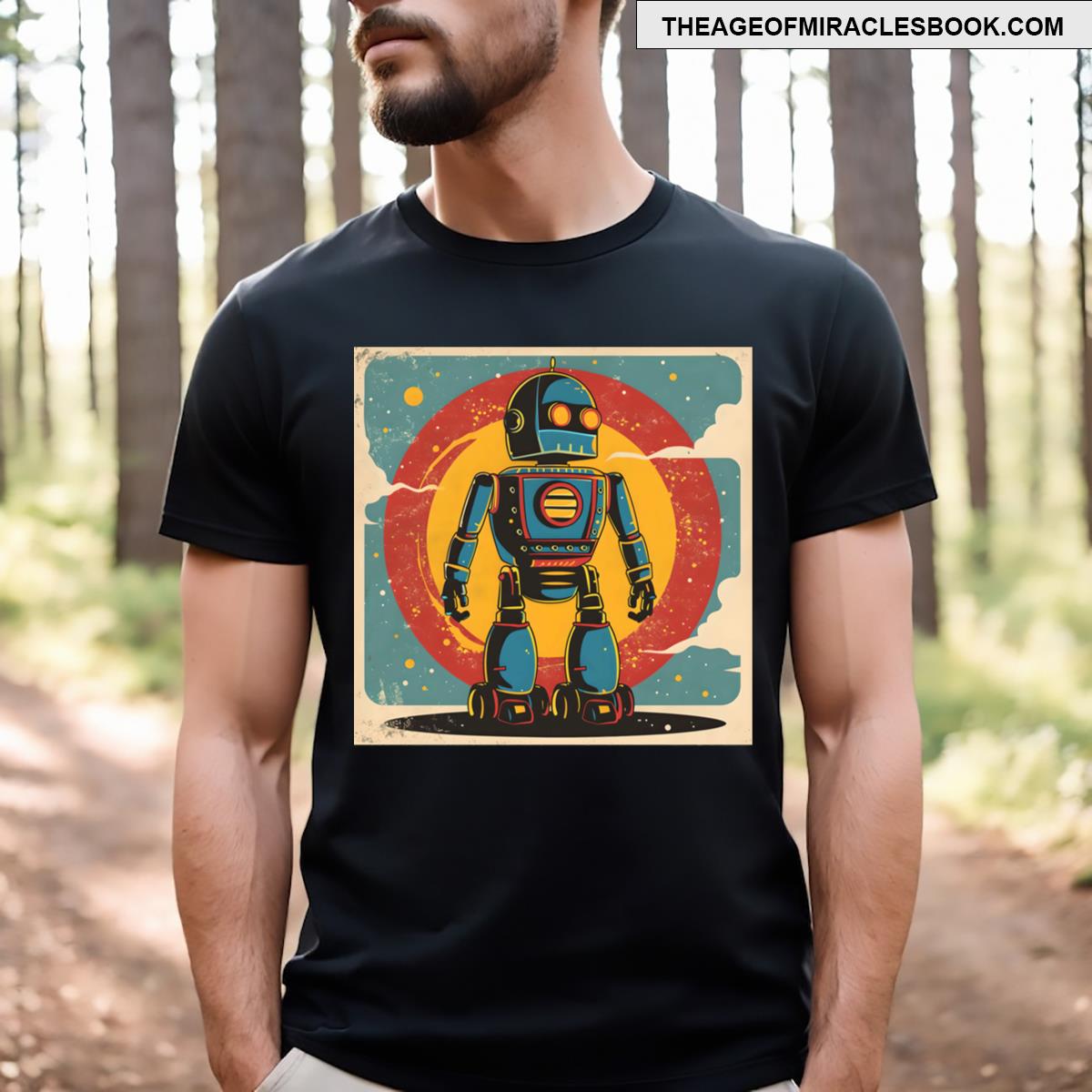 Retro Sci Fi Robot Active T-shirt