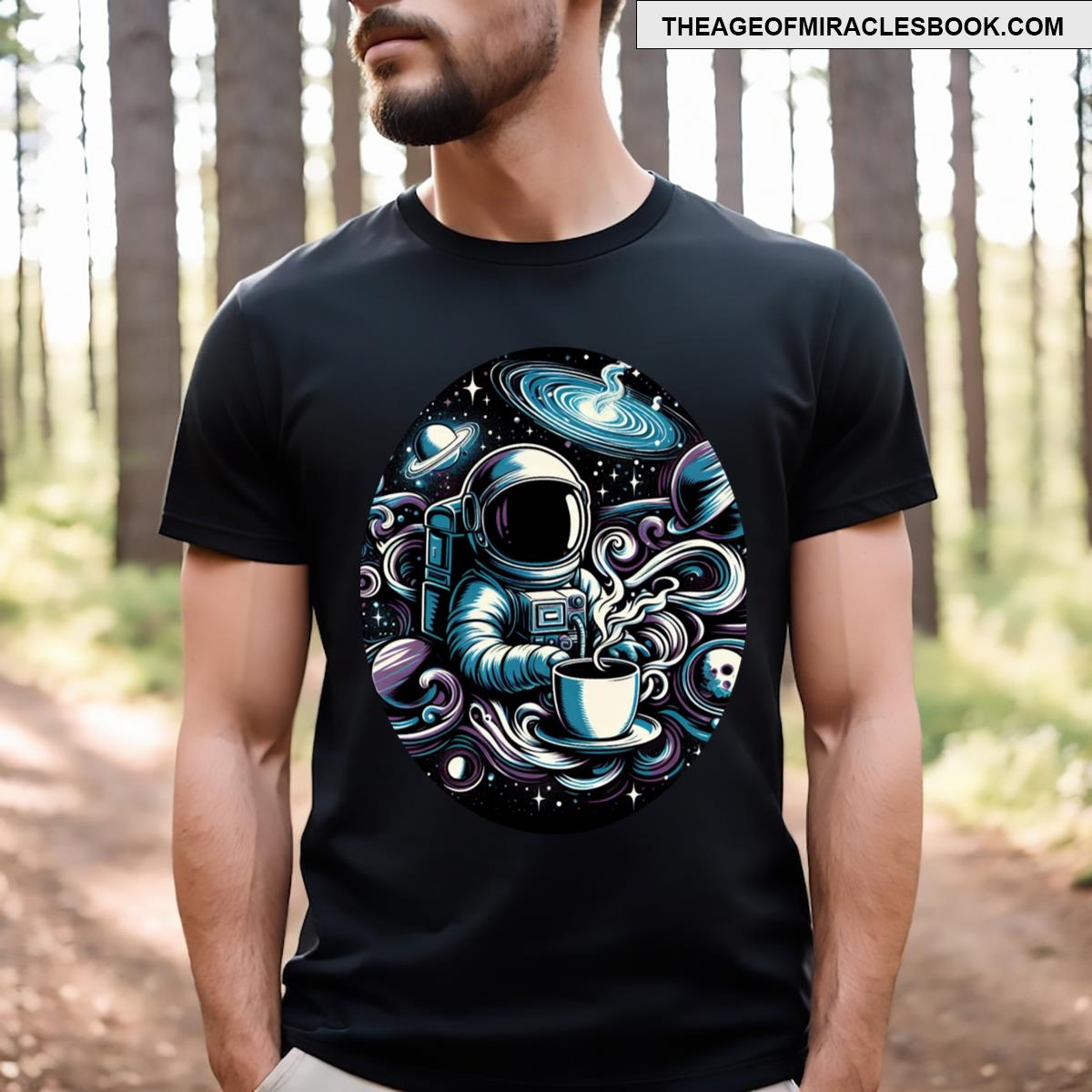 Cosmic Coffee Adventure T-shirt