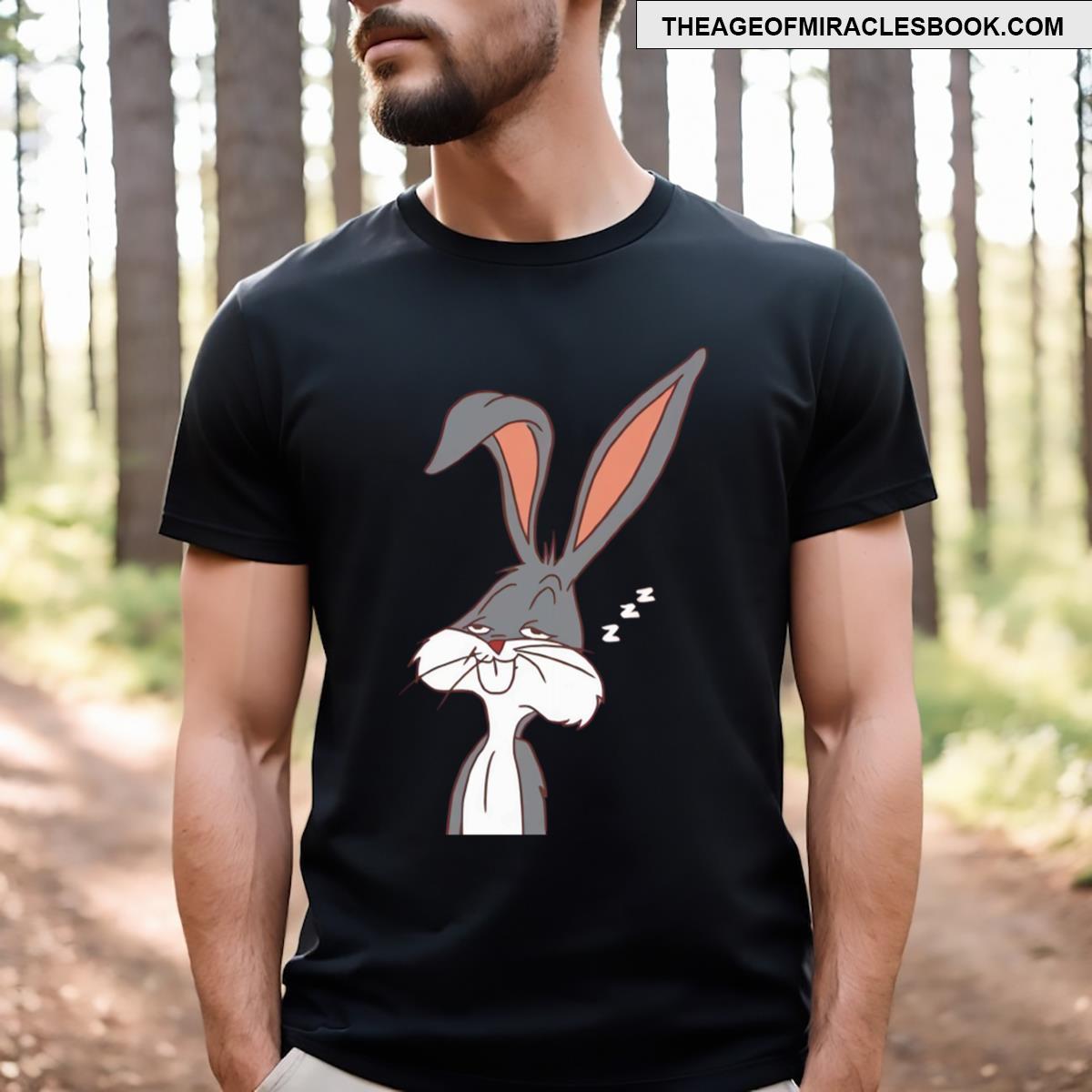 Cute Sleepy Bugs Bunny T-shirt