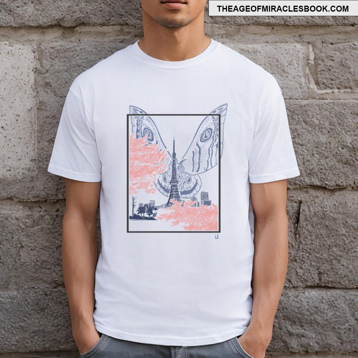 Mothra On Tokyo Tower T-shirt
