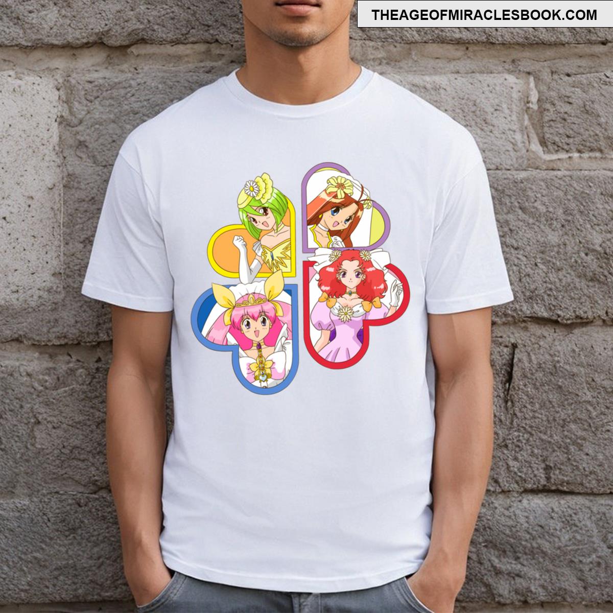 Wedding Peach Hearts T-shirt
