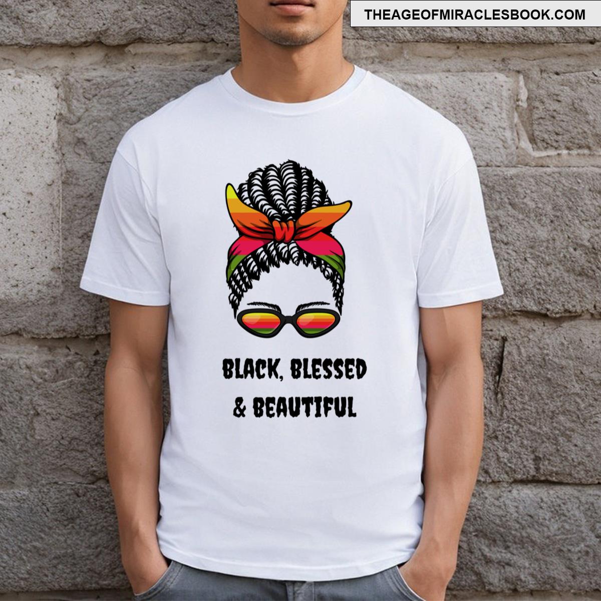 Black Blessed Beautiful T-shirt