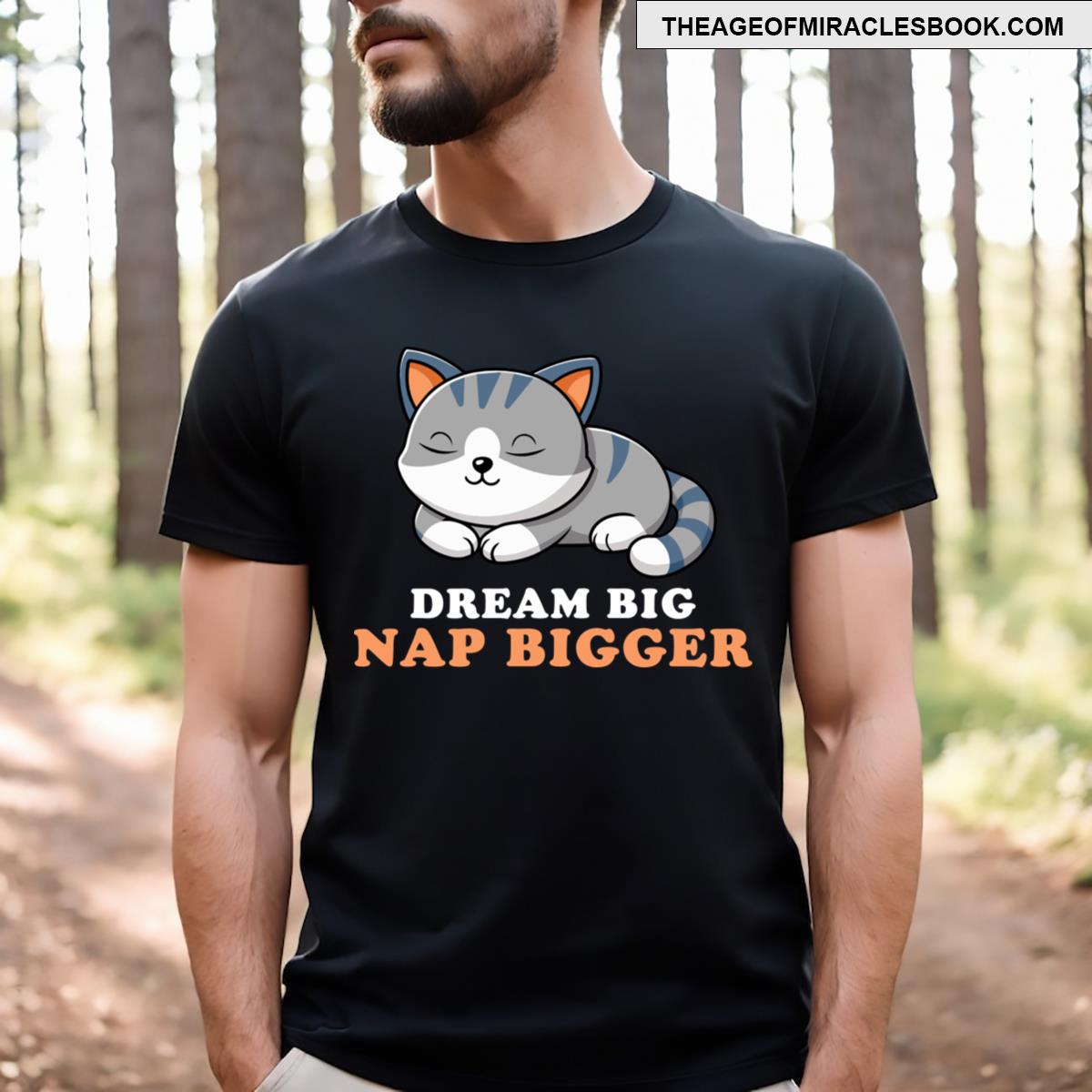 Funny Cat Sleeping Nap Bigger T-shirt