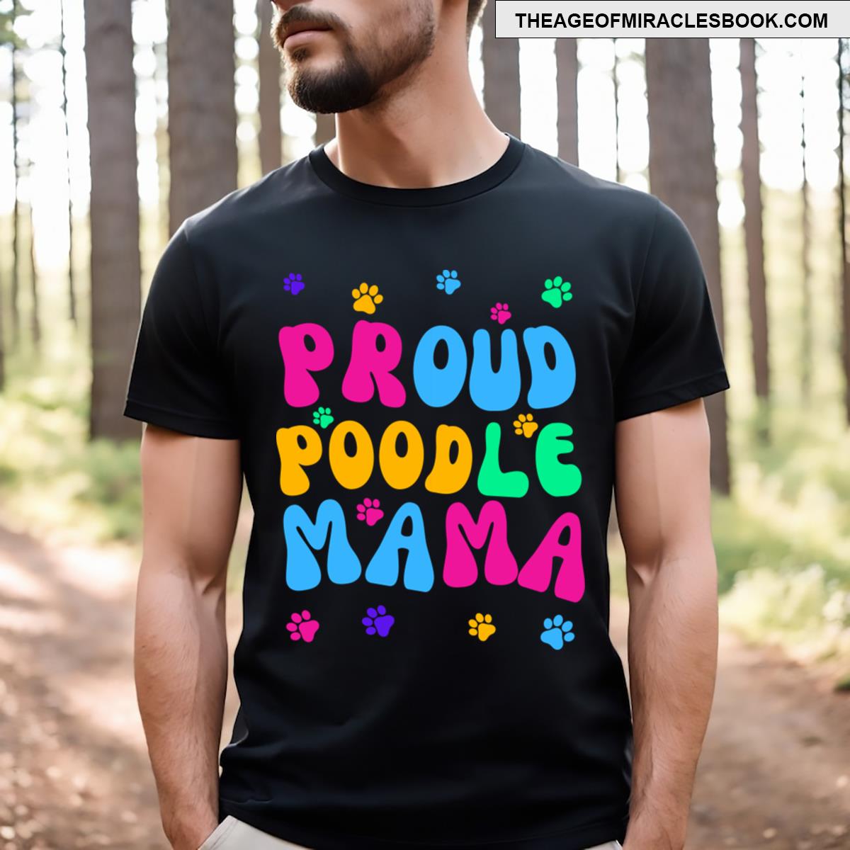 Proud Poodle Mama T-shirt