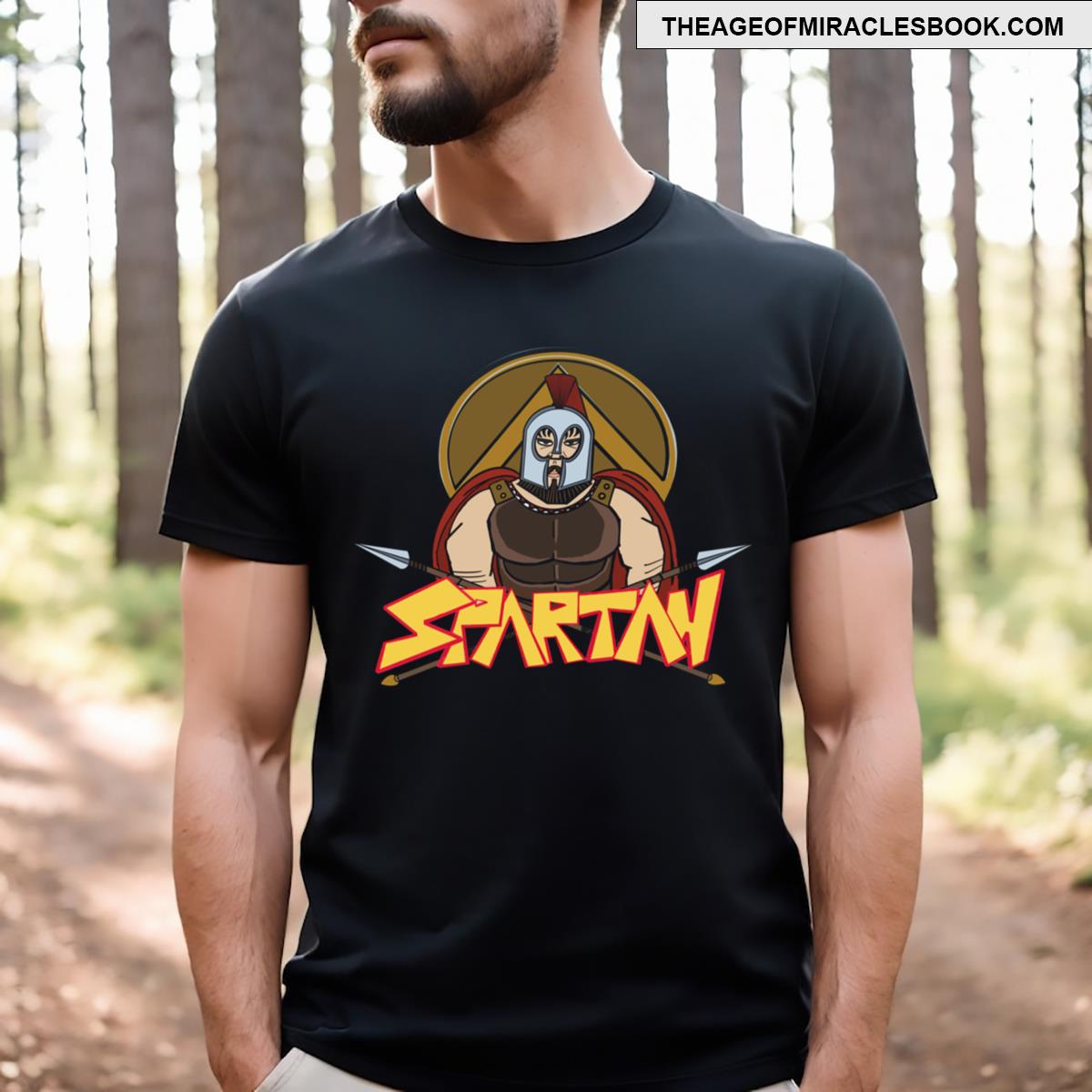 Spartan For Black Background T-shirt