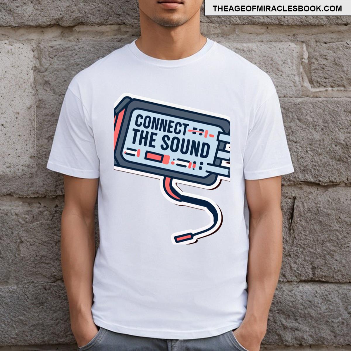 Connect The Sound Cyber Audio Interface Design T-shirt