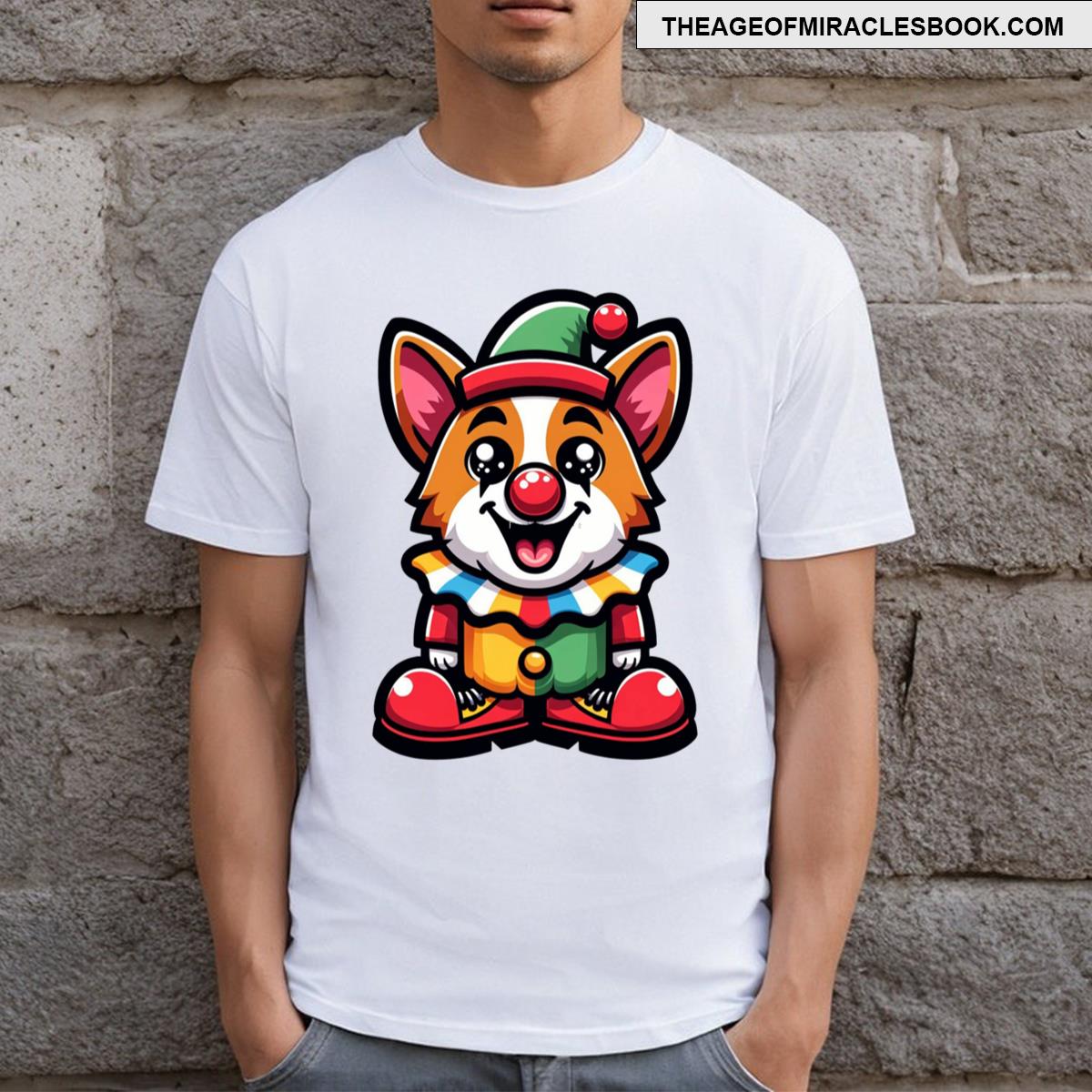 Corgi The Funny Clown T-shirt