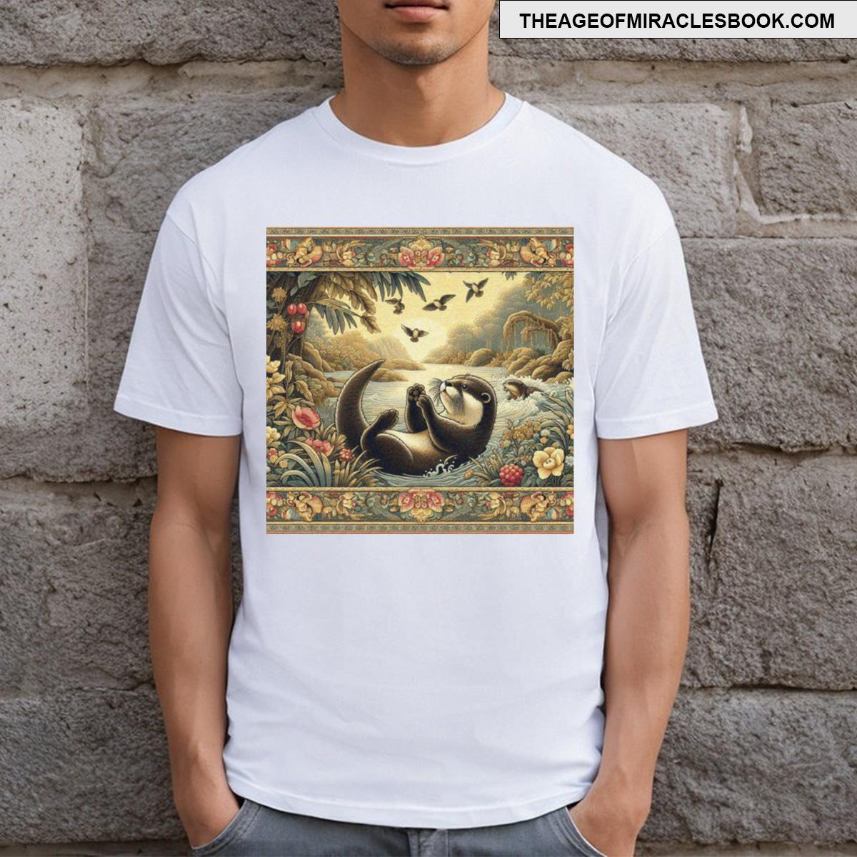 Cute Otters Playing In The River T-shirt