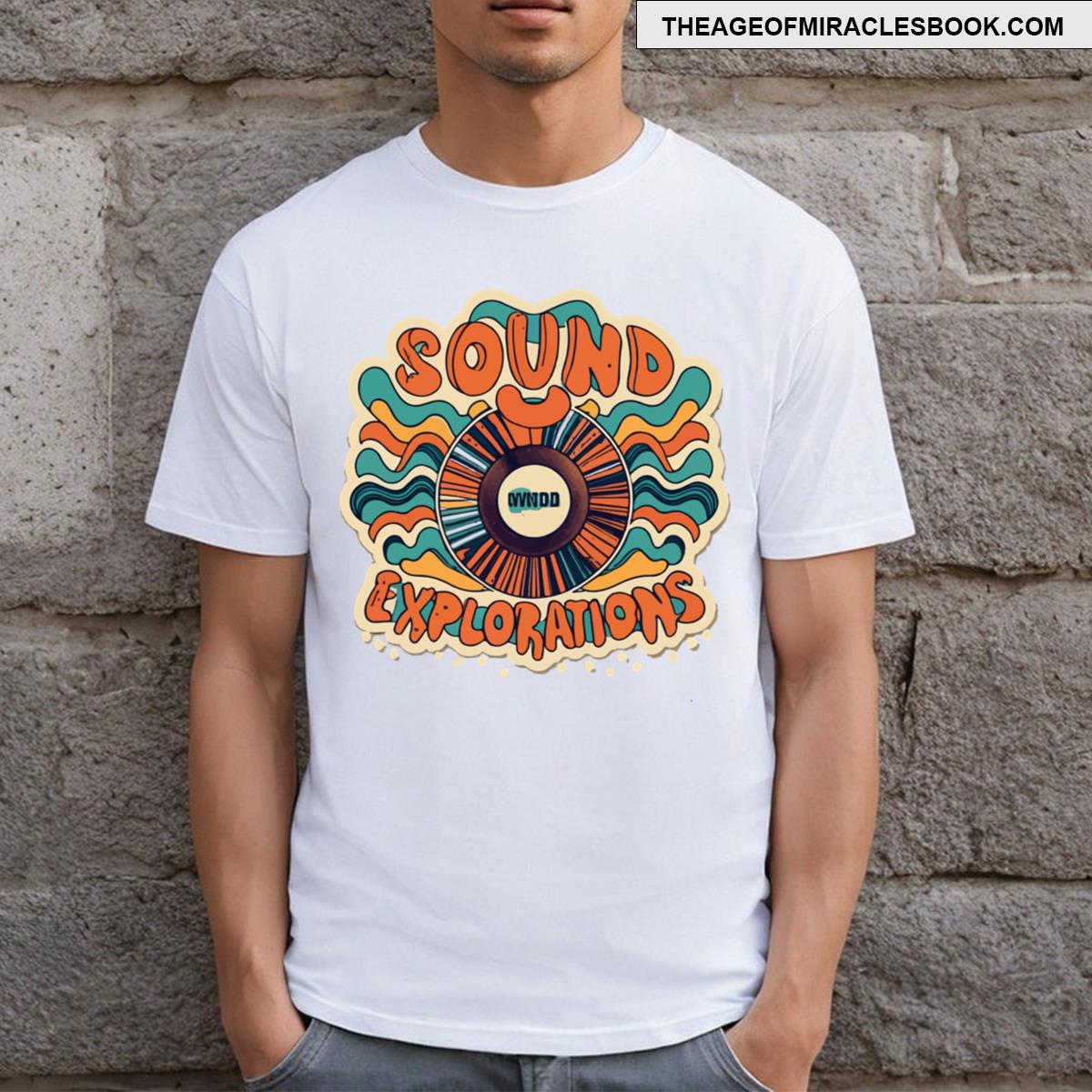 Sound Explorations Vinyl Disc Design T-shirt