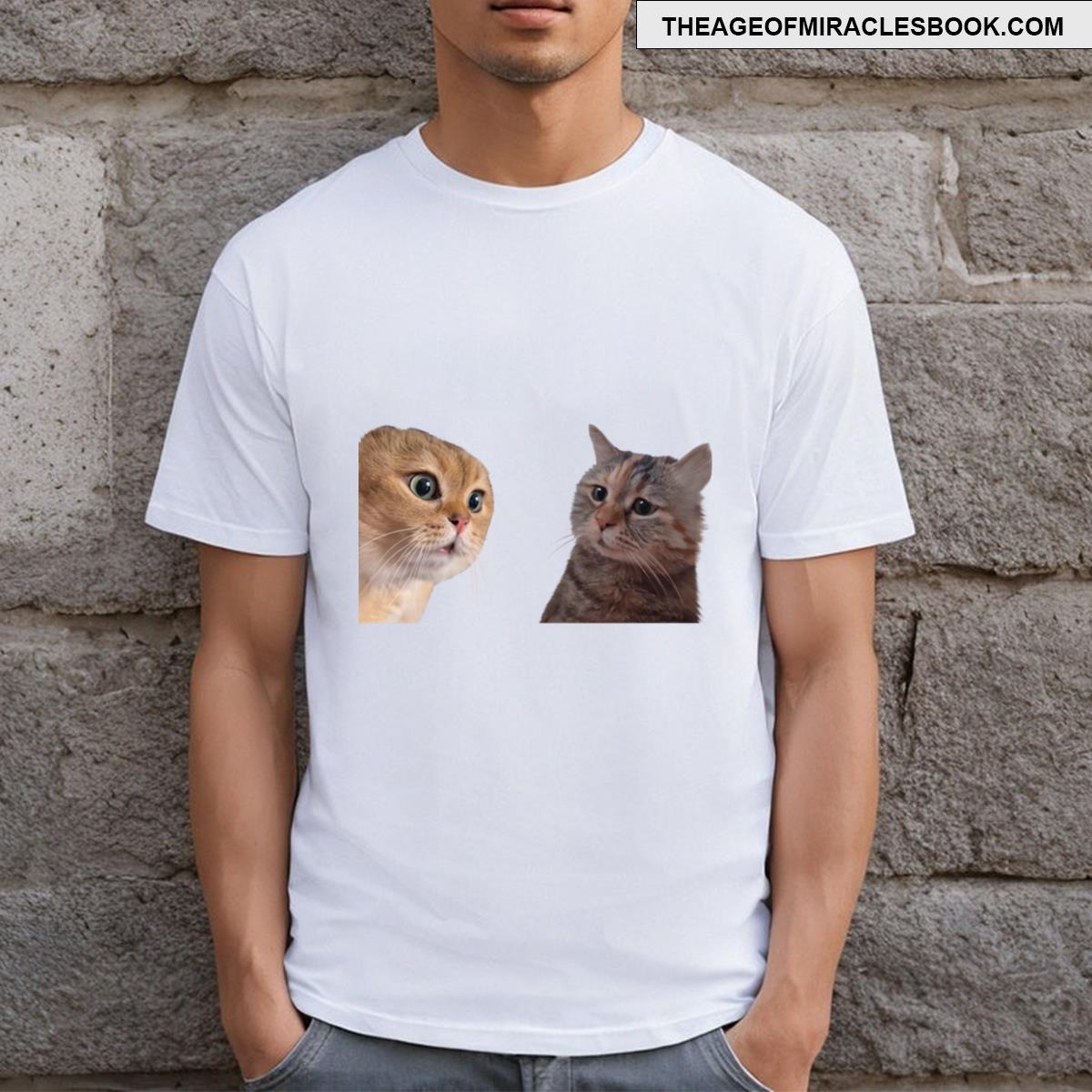 2 Cat Couple Meme T-shirt
