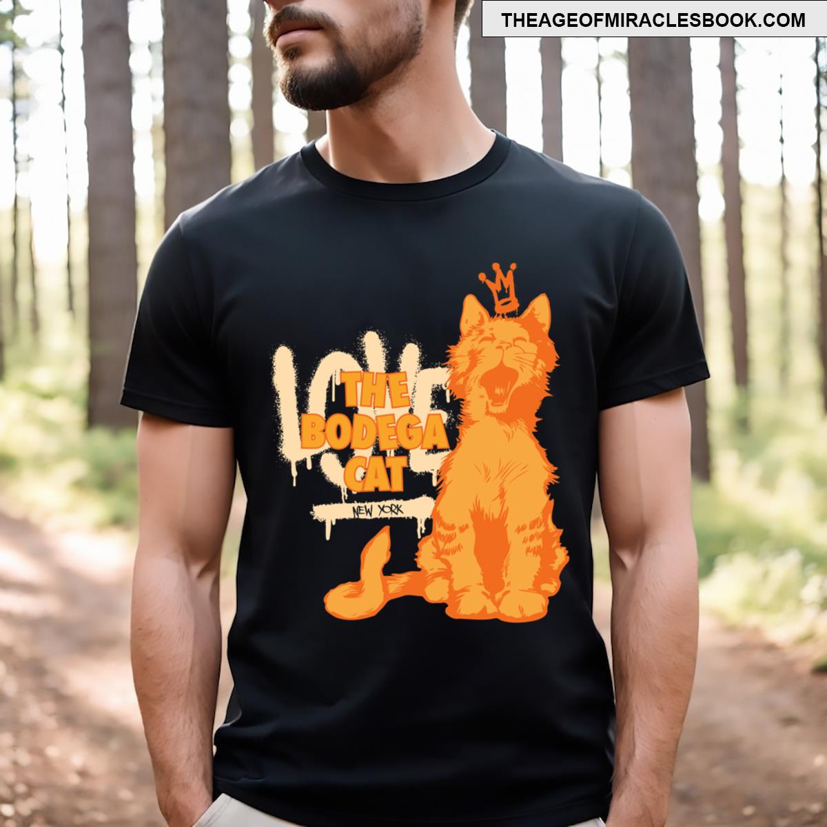 Bodega Orange Cat 8 Essential T-shirt