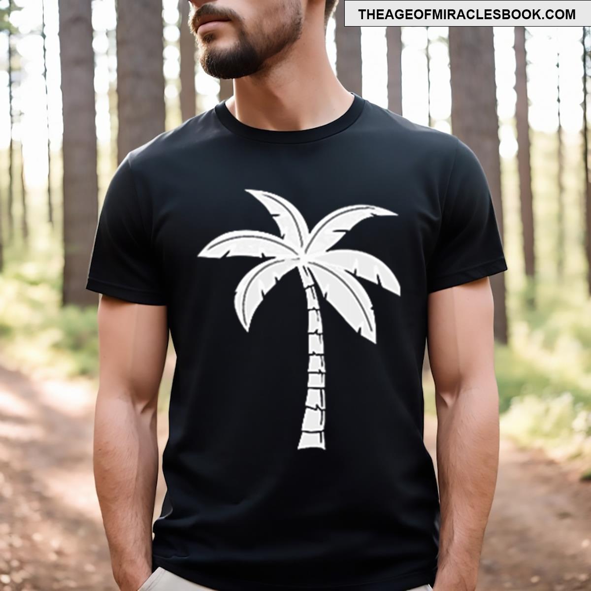 Cool Summer Vacation Men Beach Palm Tree T-shirt