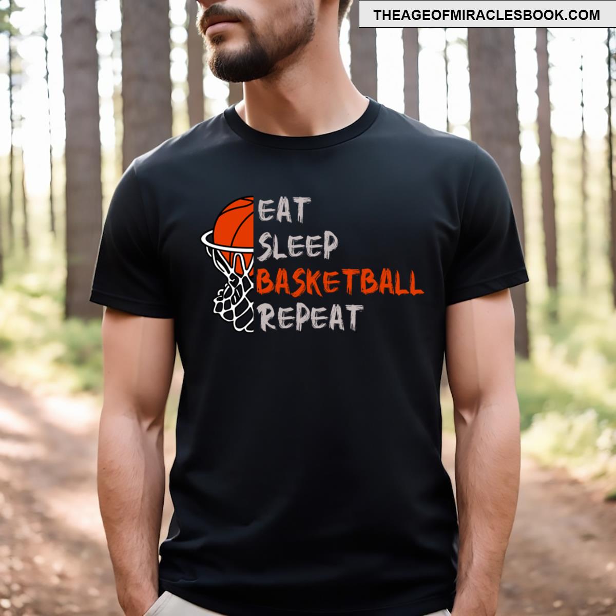 Eat Sleep Basketball Repeat T-shirt