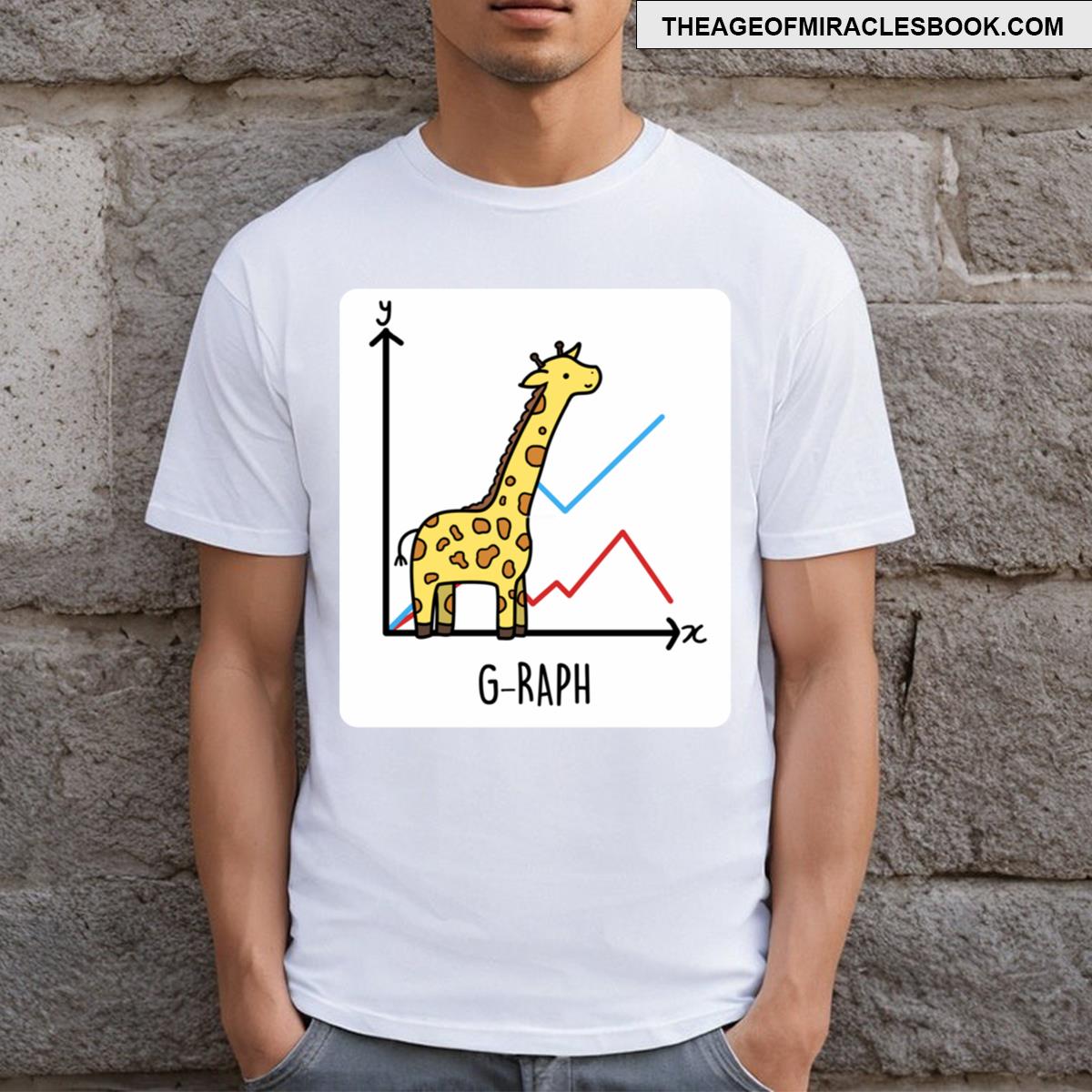 Giraffe Graph Animal Puns T-shirt