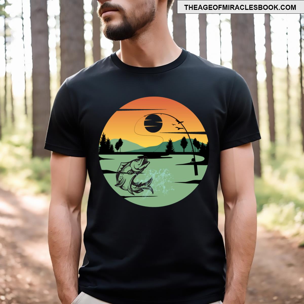 Lake Fishing Active T-shirt