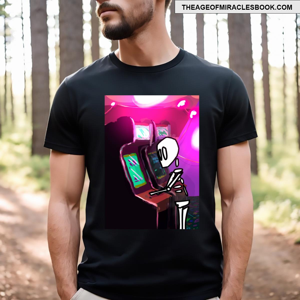 10 Skeleton Arcade T-shirt