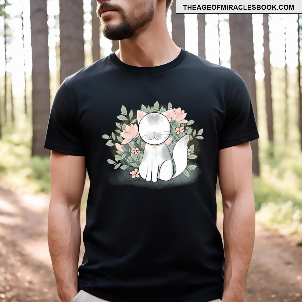 A Cat Among Flowers T-shirt