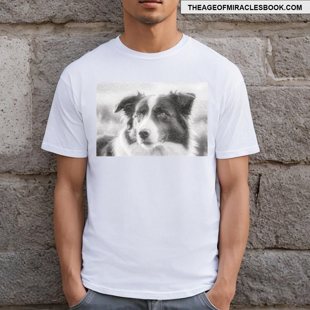 Border Collie Sketch T-shirt