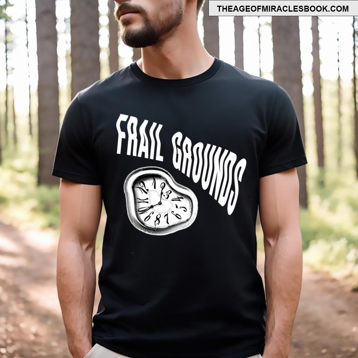 Frail Grounds Melted Clock T-shirt