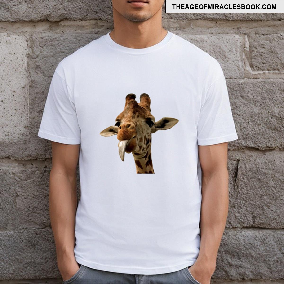 Giraffe With Cute Tongue! T-shirt