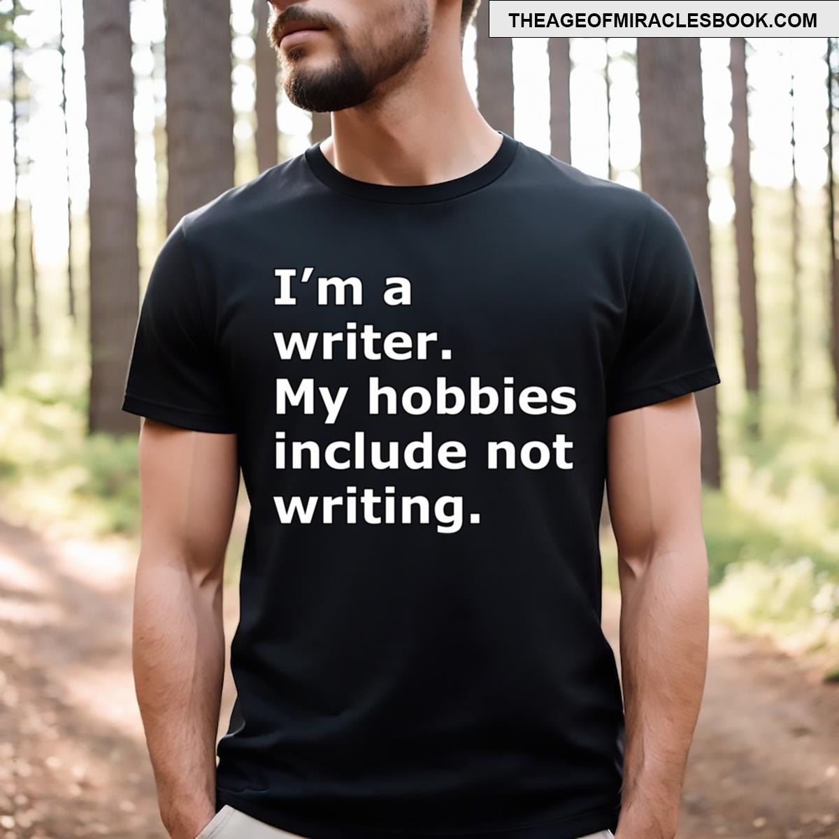 Relatable Writing Meme Simple White Text T-shirt