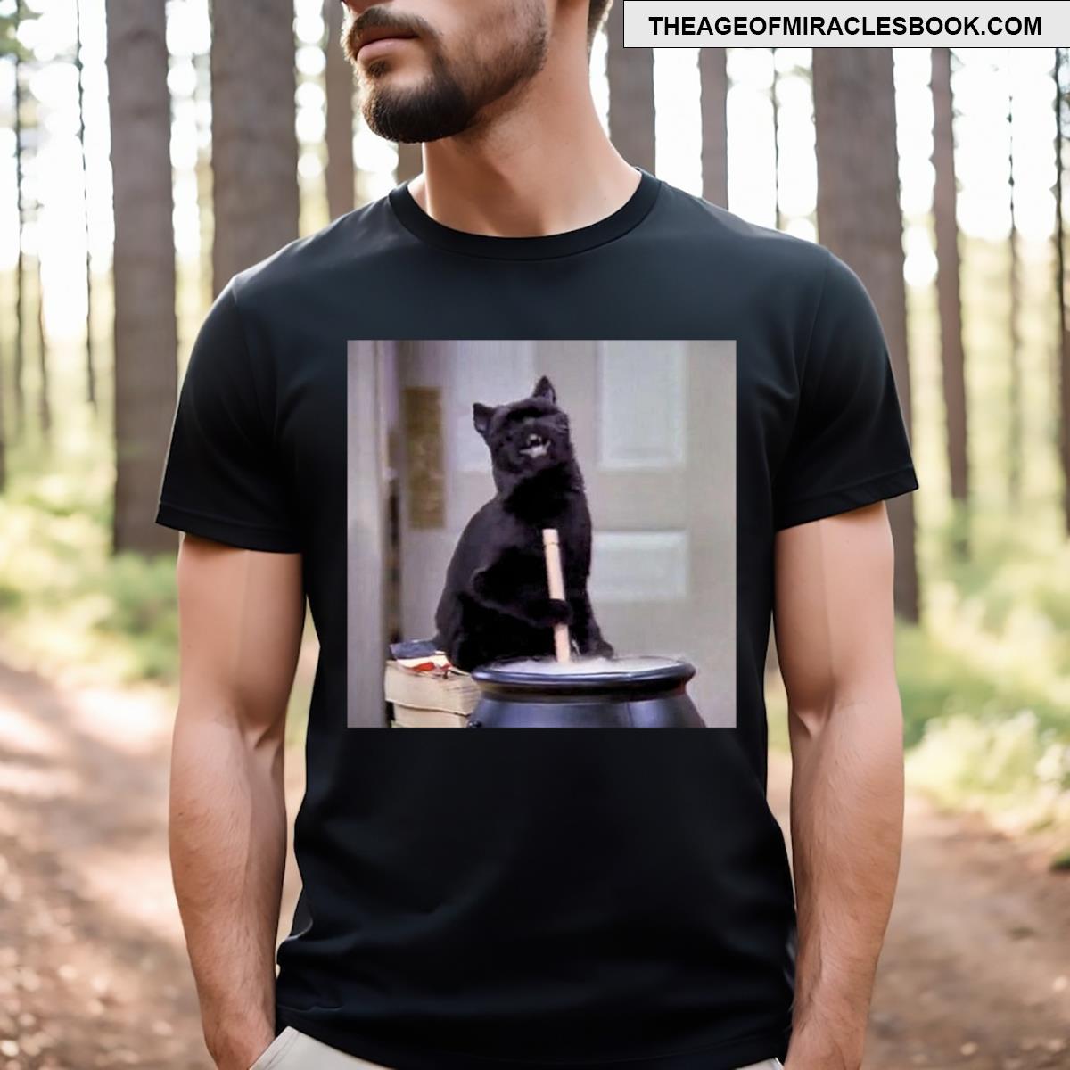 Salem The Cat Cauldron T-shirt