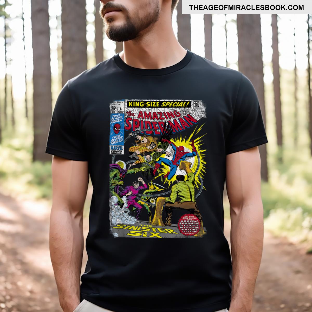 Vintage Spider Superhero Special Comic T-shirt