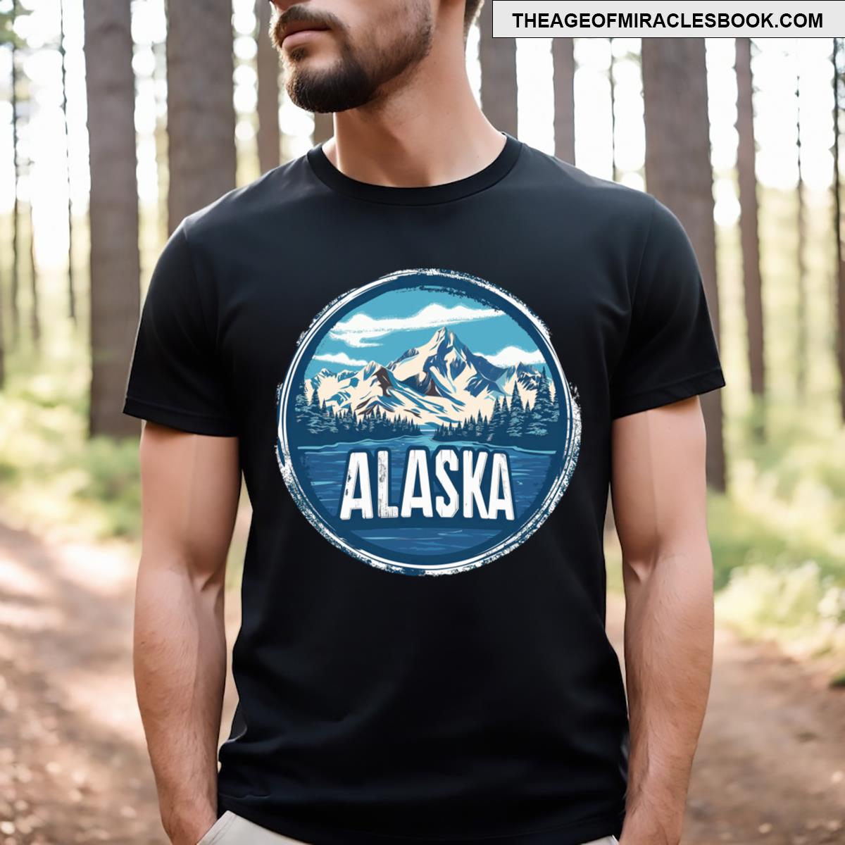 Alaska State Usa Design T-shirt