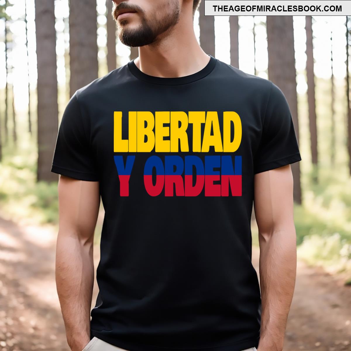 Colombia Motto Flag T-shirt