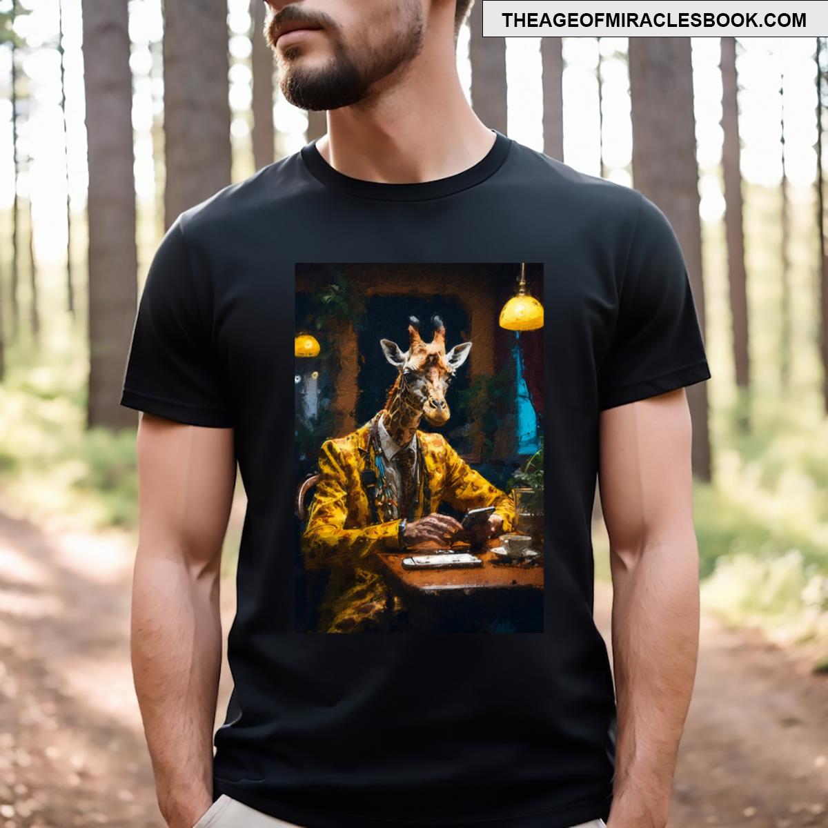 Giraffe Hi Tech Smatphone T-shirt