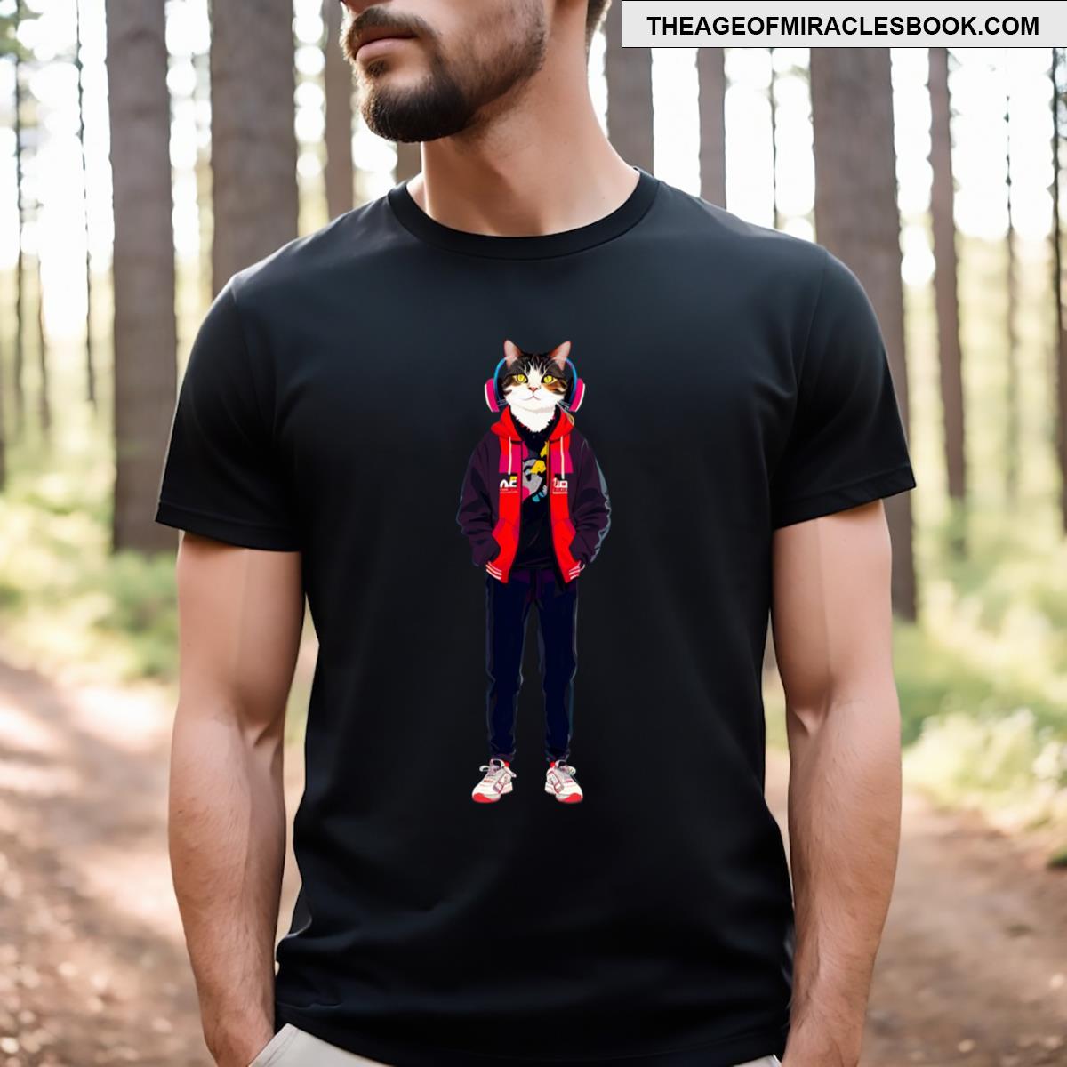 Hipster Cat V42 T-shirt