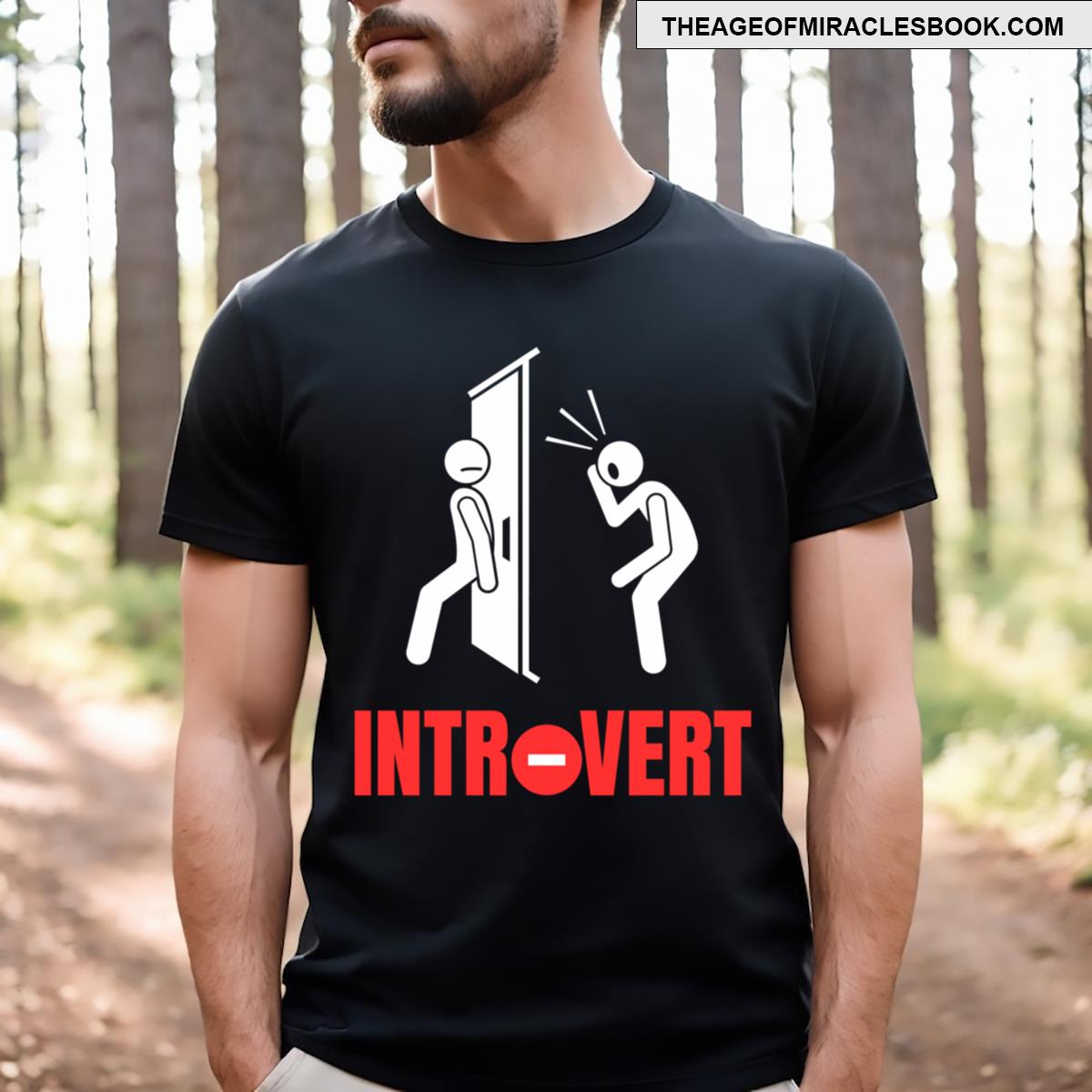 Introvert Too Close Humorous T-shirt