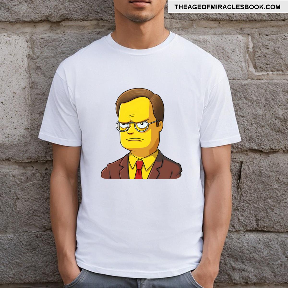 Simpsons Dwight Schrute FALSE The Office T-shirt