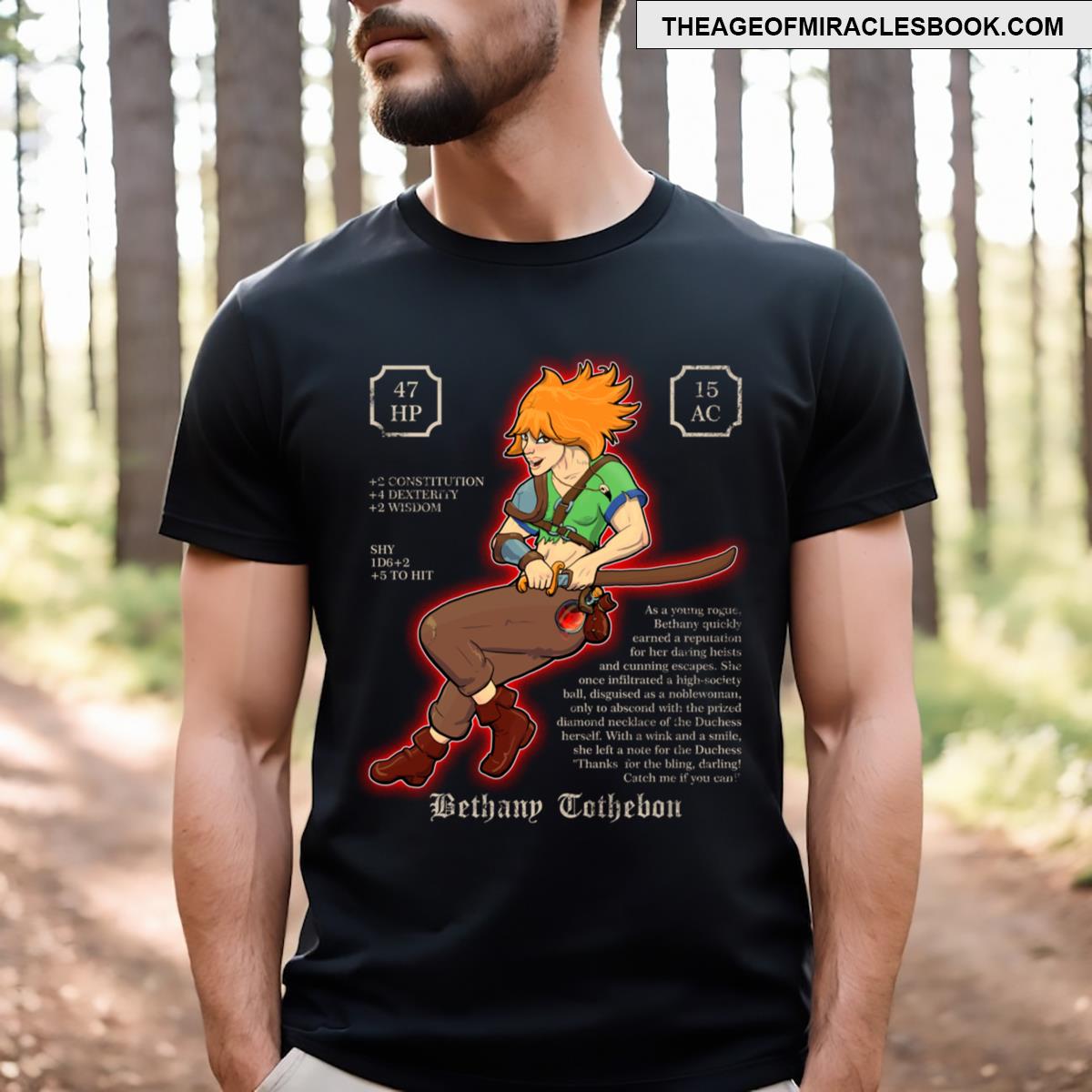 Bethany Rpg Character T-shirt