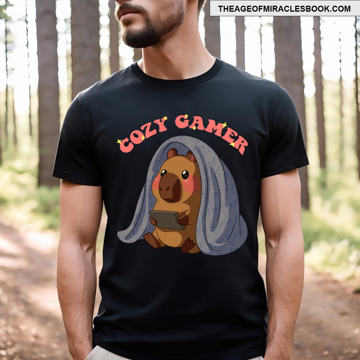 Cozy Gamer Capy T-shirt
